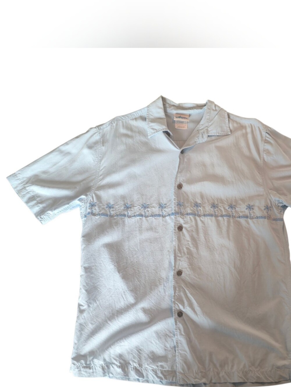 Disney Land Resort Hawaiian Aloha Camp Button Down Shirt Mens Small Mickey Mouse